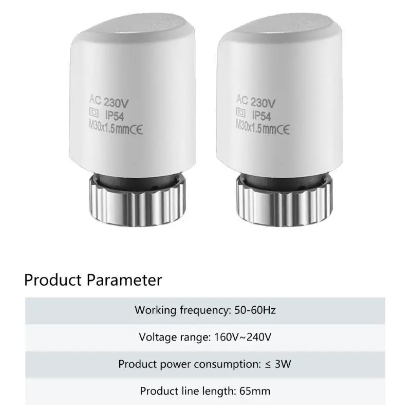 

R9UF Portable 230V Electric Actuator Home Accessory for Underfloor Heating Manifolds Featuring Wire Connection Daily Use