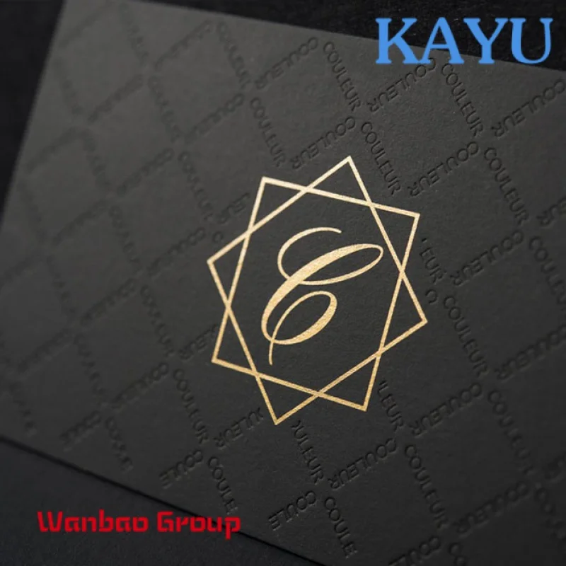 Custom  Custom Printing Paper Embossed Foil Logo Greeting Card Name Business Cards Full Colors Paper Board Custom Size Screen Pr