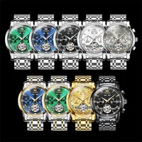 Montres OLEVS pour hommes, montre mécanique automatique multifonctionnelle, de haute qualité, étanche, lumineuse, montres de luxe pour hommes d'affaires 6