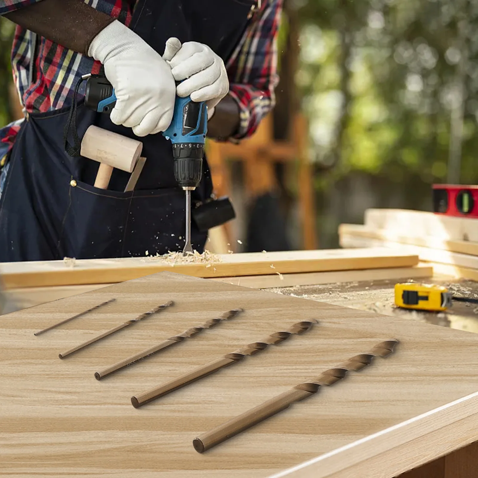 

Auger Drill Bit 1/2/3/4/5mm HSS M35 Cobalt Round Shank 5pcs For Metal Drilling Cutter Drilling Cutter Practical