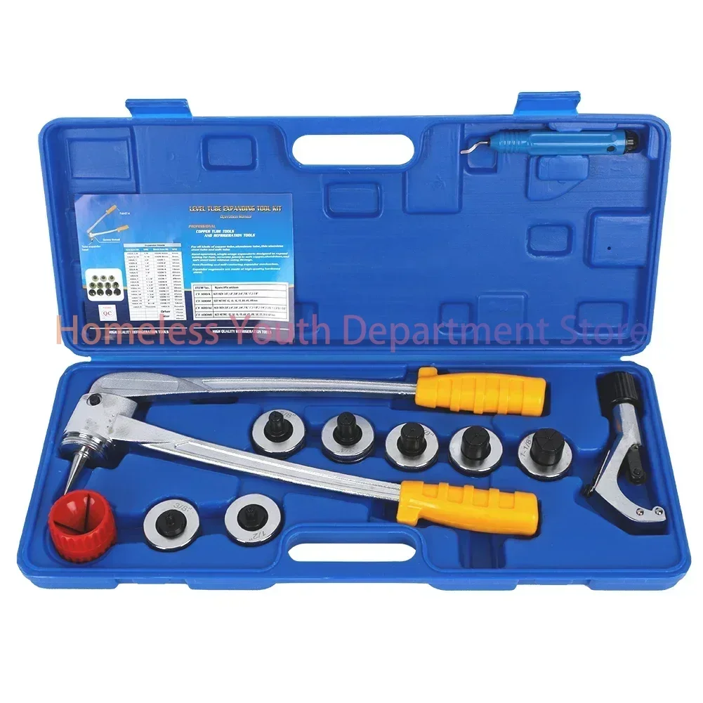 Tube Expander Set Kit 10-28mm Lever Type Tube Expander Copper And Aluminum Tube Straight Mouth Expander