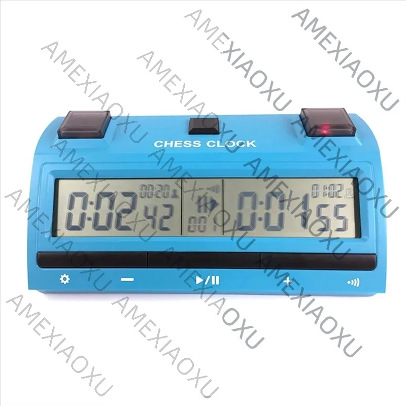AMEXIAOXU  1 Piece Professional Chess Digital Timer Count Up Down Board Game Stopwatch Bonus Competition Hour Meter ABS
