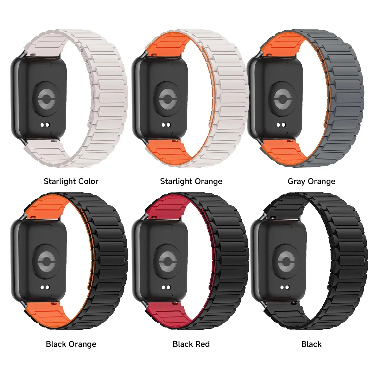 Silicone Strap for Redmi Watch 4 Magnetic Sports Band for Xiaomi Mi Band 8 Pro Smartwatch Correa Breathable Bracelet Accessories