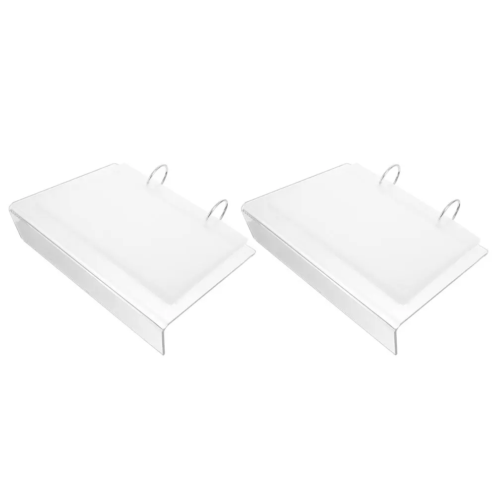 2개 네일 아트 디스플레이 스탠드 아크릴 스티커 홀더 34개 6인치 네일 데칼 앨범 데스크 정리함 포토카드 랙 보관함