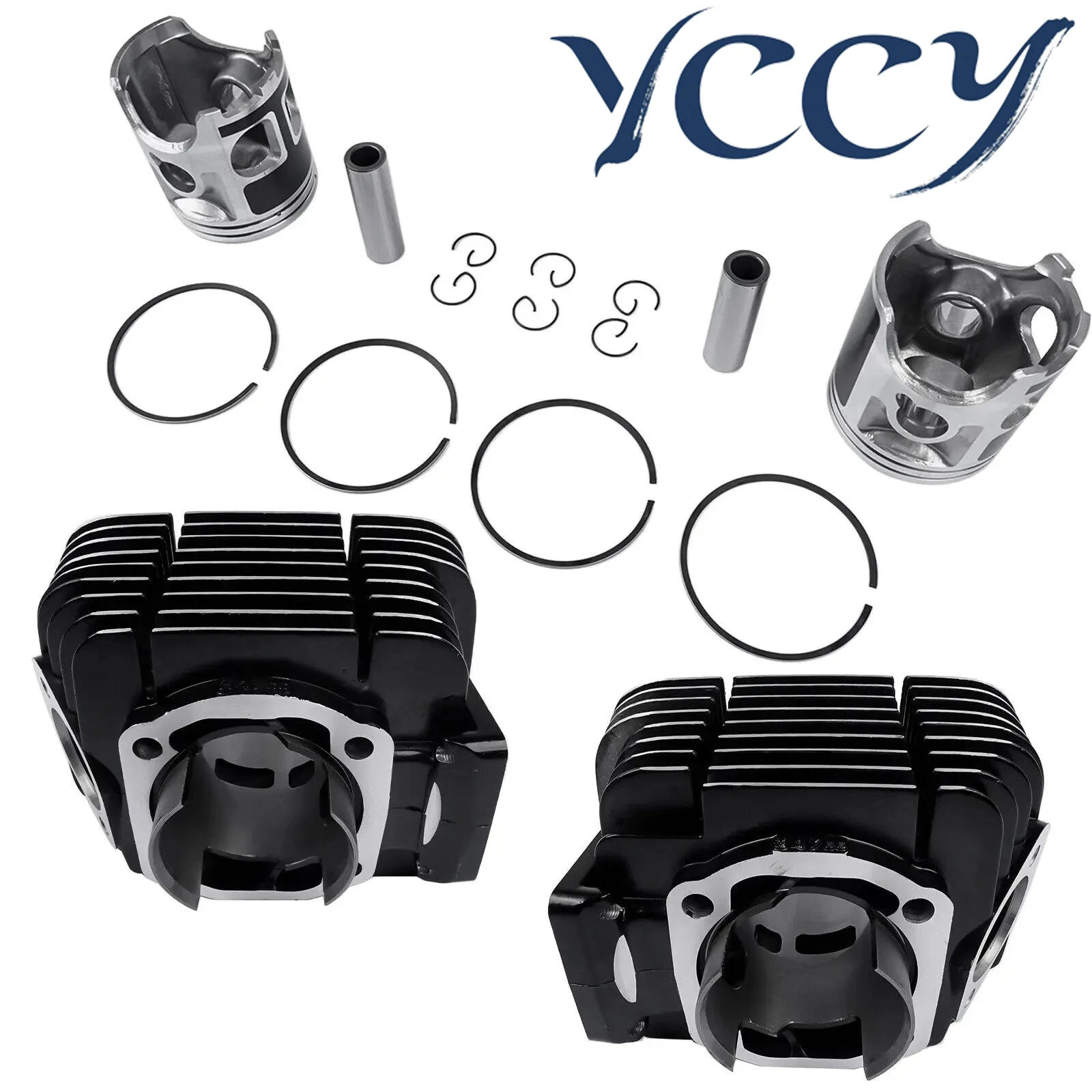 EU QUALITY 64mm Motorcycle Top End Rebuild Kit Cylinder Pistons Rings Wrist Pins KIT for YAMAHA RD 350 RD350 1973-1975 Motoblock