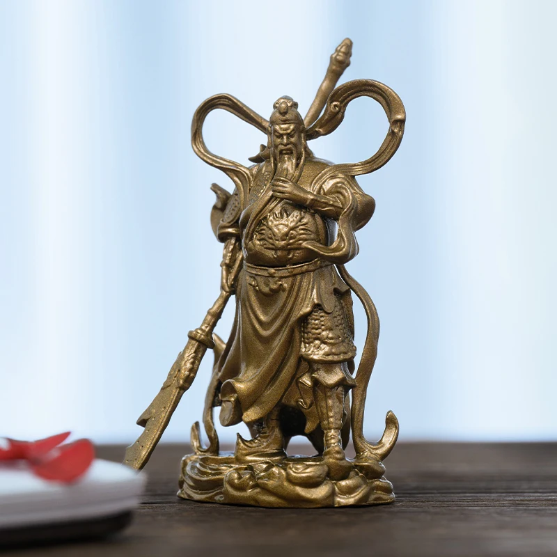 SIMPLE PRACTICE Guan Gong's ornaments sangharama bodhisattva the Bronze Statue of Guan Yu, the God of Wealth home decoration