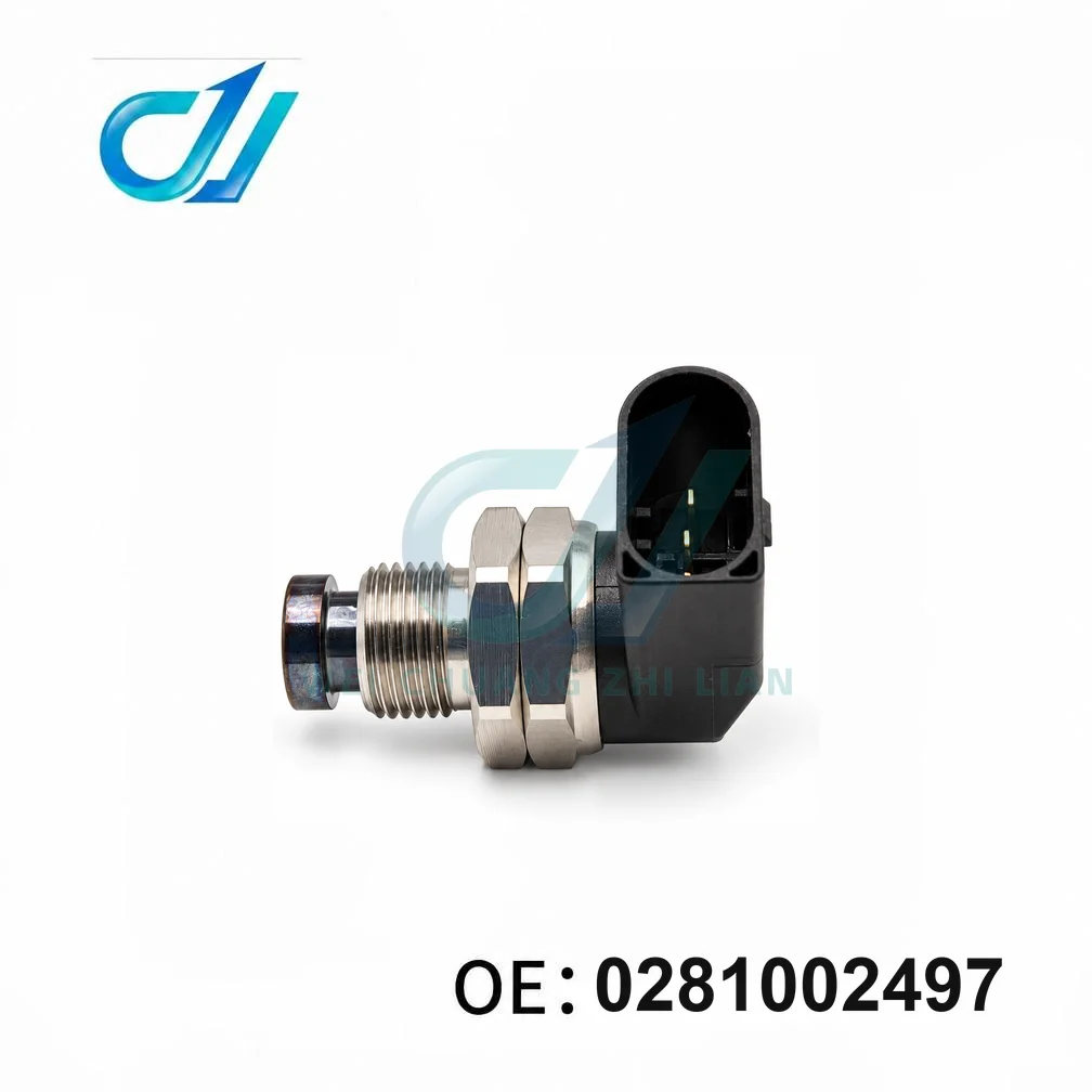 Fuel Pressure Sensor 0281002497 for BMW Diesel Models, 1 Series E87, 3 Series E46 E90, 5 Series E60 E61, X3 E83 and X5 E53 E70