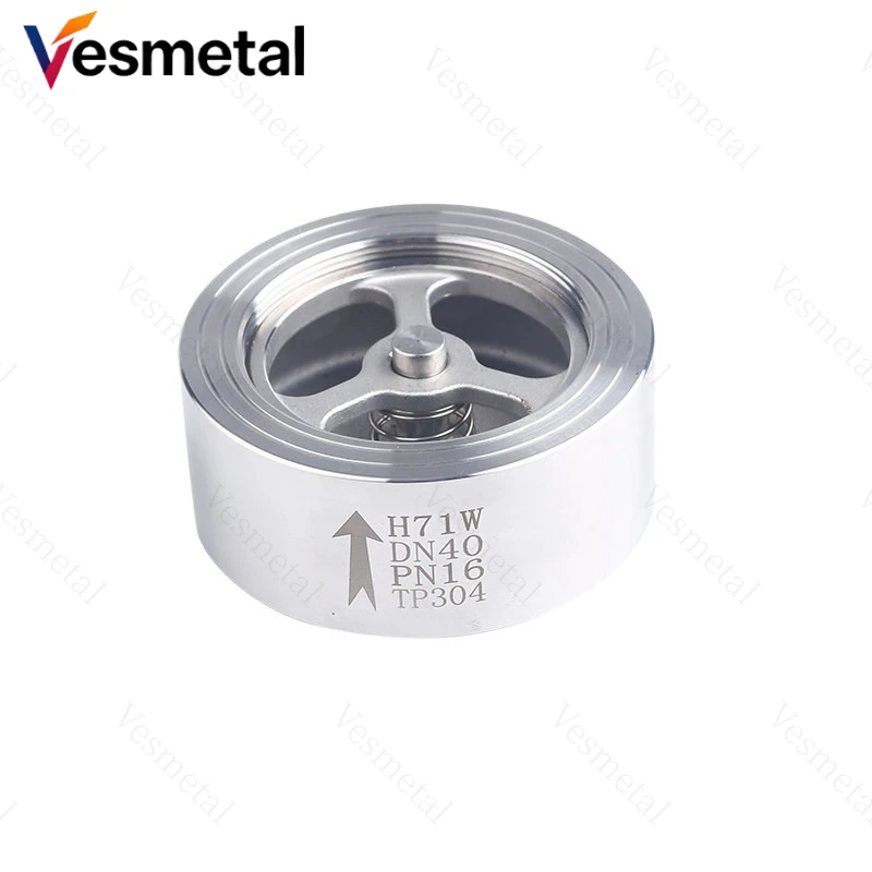 SS304 Wafer Lift Check Valve H71W-16P DN15/DN20/DN25/DN32/DN40/DN50 1/2