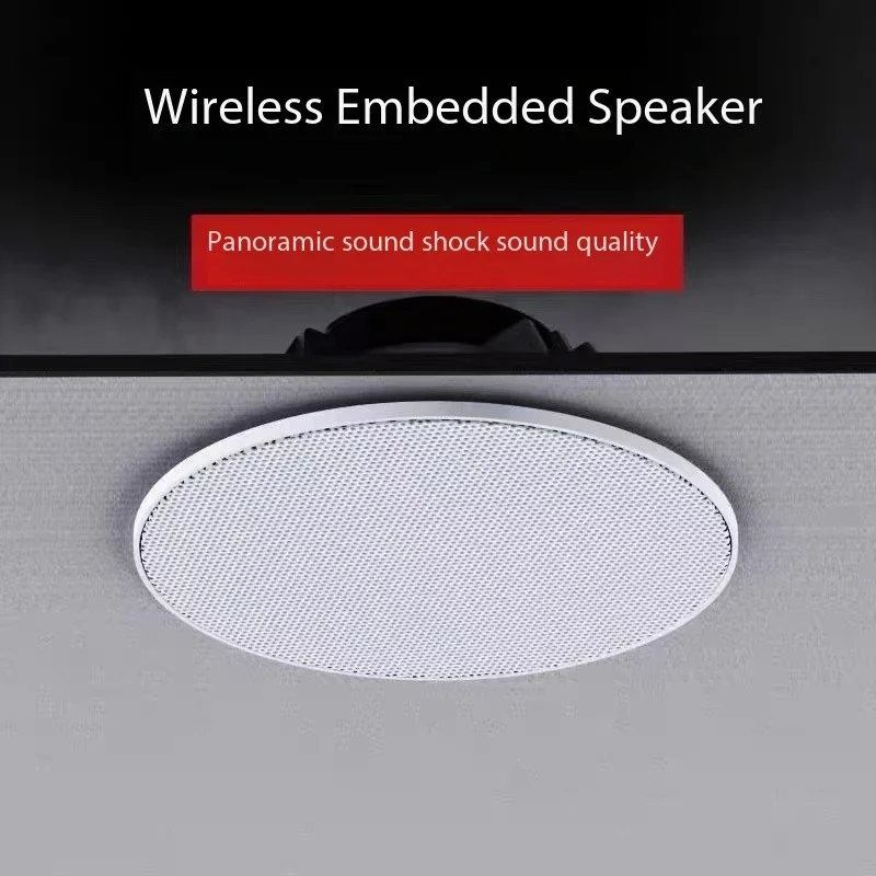 Wireless Bluetooth 30W High-power Wall Mounted Ceiling Speaker with Deep Bass for Home Living Rooms Supermarkets and Shops.