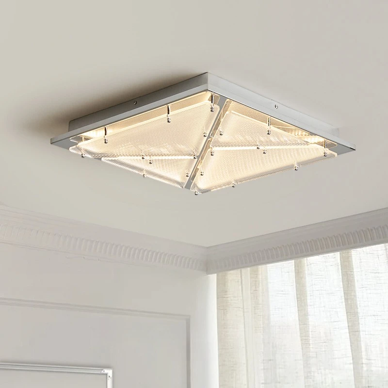 Iron LED Ceiling Lights Modern Minimalist Chandelier Living Room Corridor Balcony Pendant Light Stepless Dimming Lighting Lamps