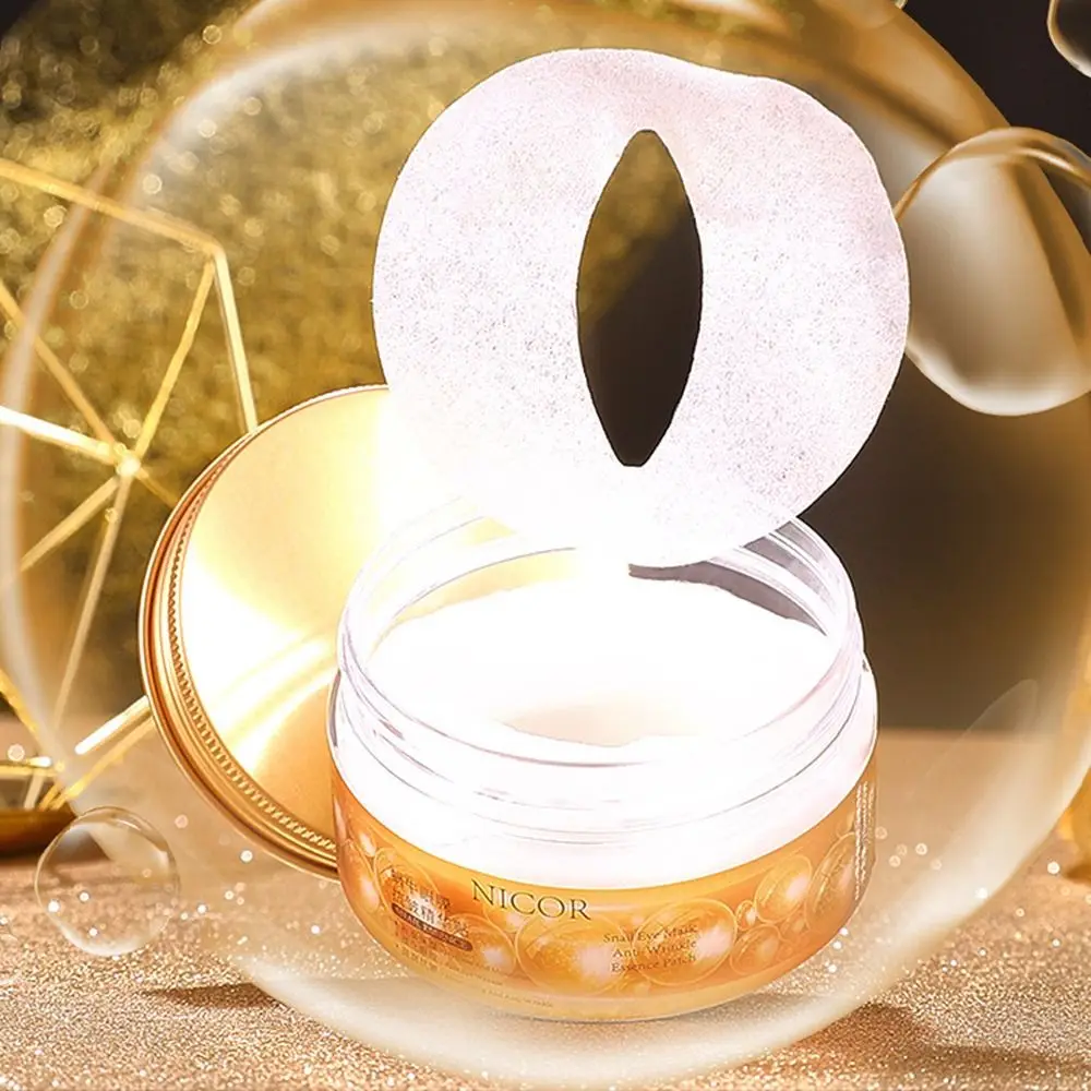 40 Uds nueva mascarilla hidratante para ojos de Caracol reafirmante Reduce las líneas finas parches para los ojos antiojeras máscaras para los ojos cuidado diario