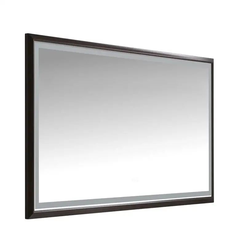 

72"x48" LED Bath Mirror, Wall-Mount Vanity Mirror, Anti-Fog, Memory, 3 Colors, Dimmable, Aluminum Frame