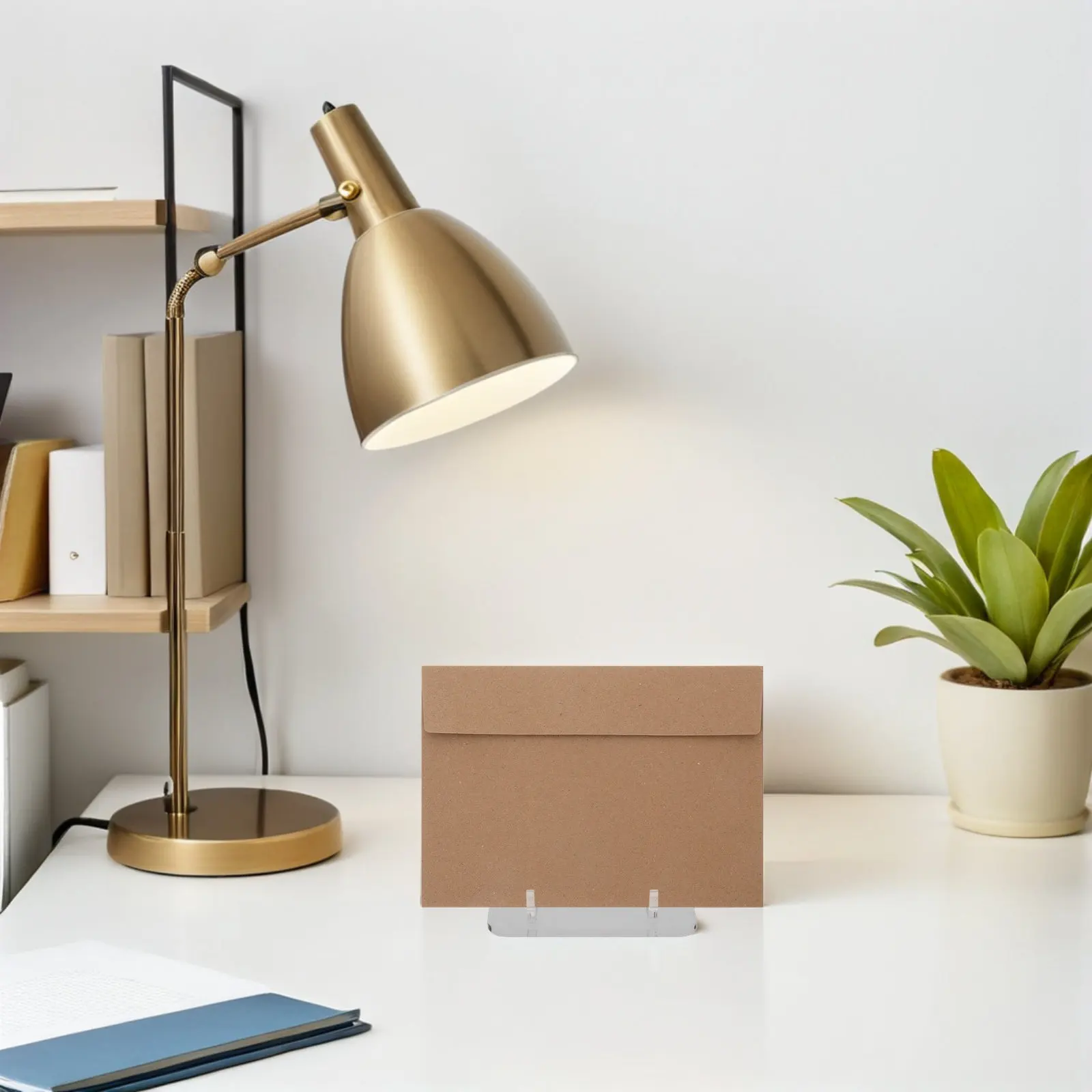 

5Pcs Clear Acrylic Card Stand Display Holder for Challenge Medals Coins Pictures Greeting Cards Desk Organization