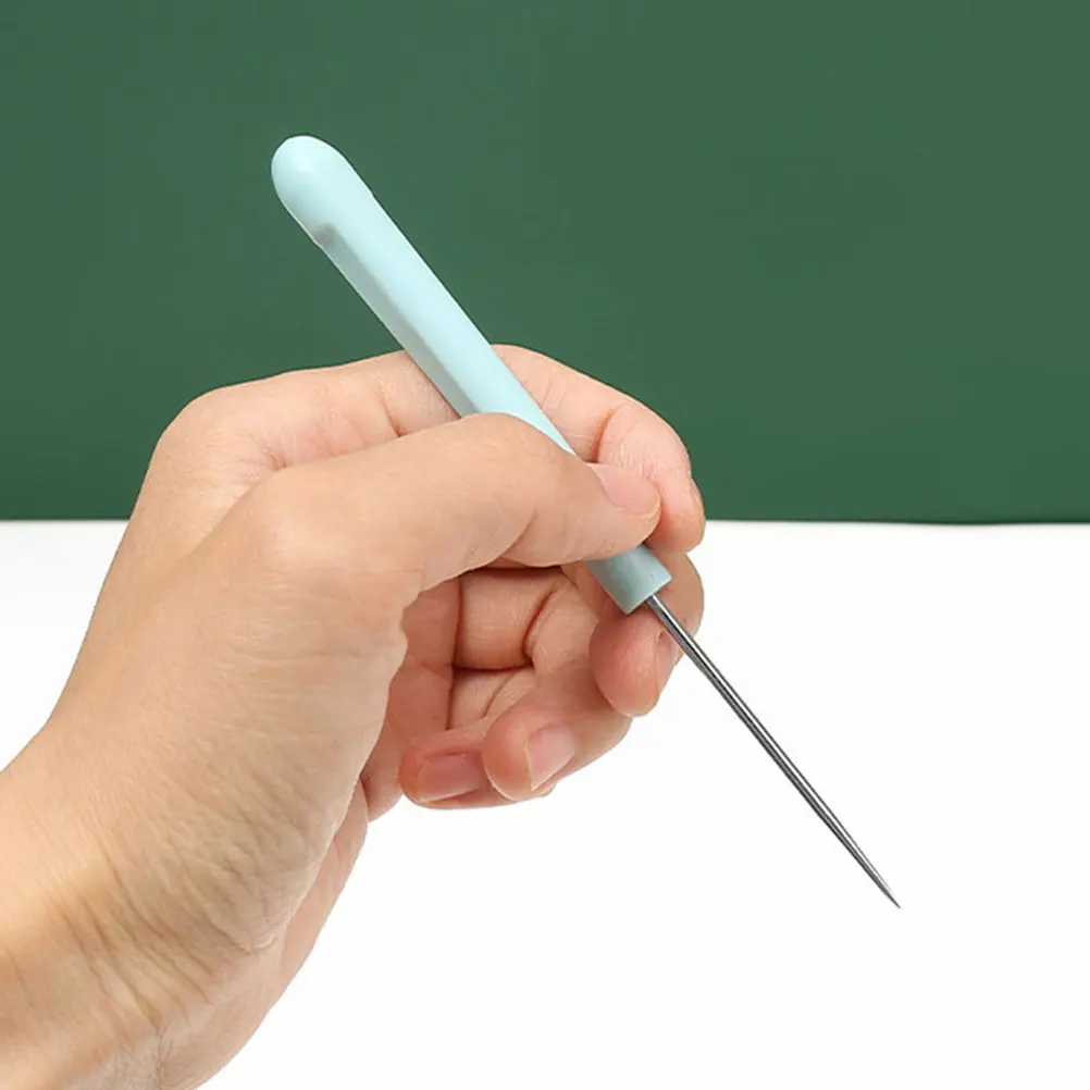 

8pcs Sugar Stirring Needles 5.2Inch ABS Steel Pink Yellow Blue Green Each Cookie Scribe Cake Decor Baking Tool