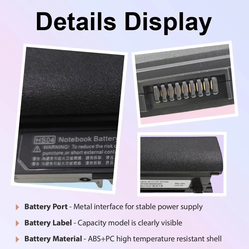 HS04 Laptop Battery for HP Pavilion 15-AC 15-AF 15-BA 15-AY Series
