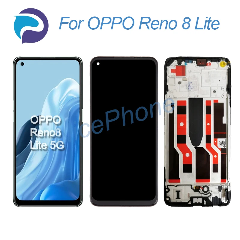 

Для OPPO Reno 8 Lite ЖК-экран + сенсорный дигитайзер дисплей 2340*1080 CPH2343 Reno 8 Lite ЖК-экран дисплей