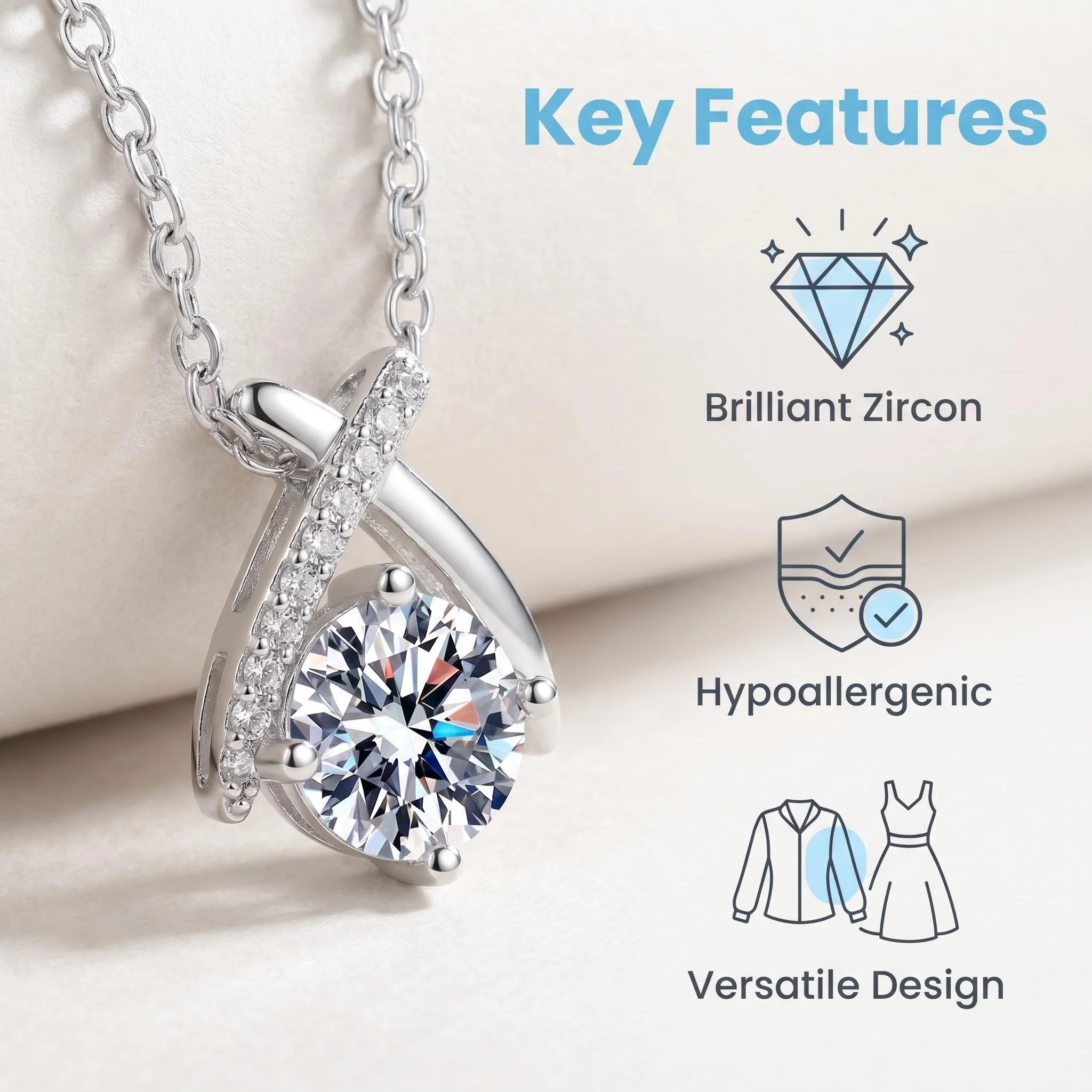 NEW 925 Sterling Silver Necklace Pendant Simple for Women Wedding Jewelry Fine Accessories Fashion Chain Party Mother's Gifts