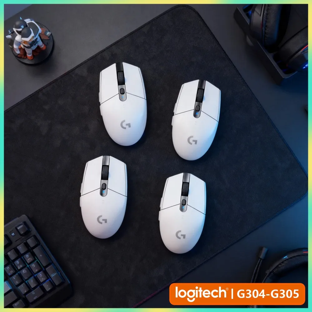 Wireless Gaming Mouse Logitech G305, 12000 DPI HERO Sensor, 6 Programmable Buttons, 250Hr Battery, 99G, LIGHTSPEED Tech