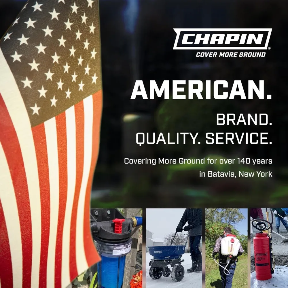 Качающийся спринклер для газона chapin 4990 с 17 латунными насадками, красный