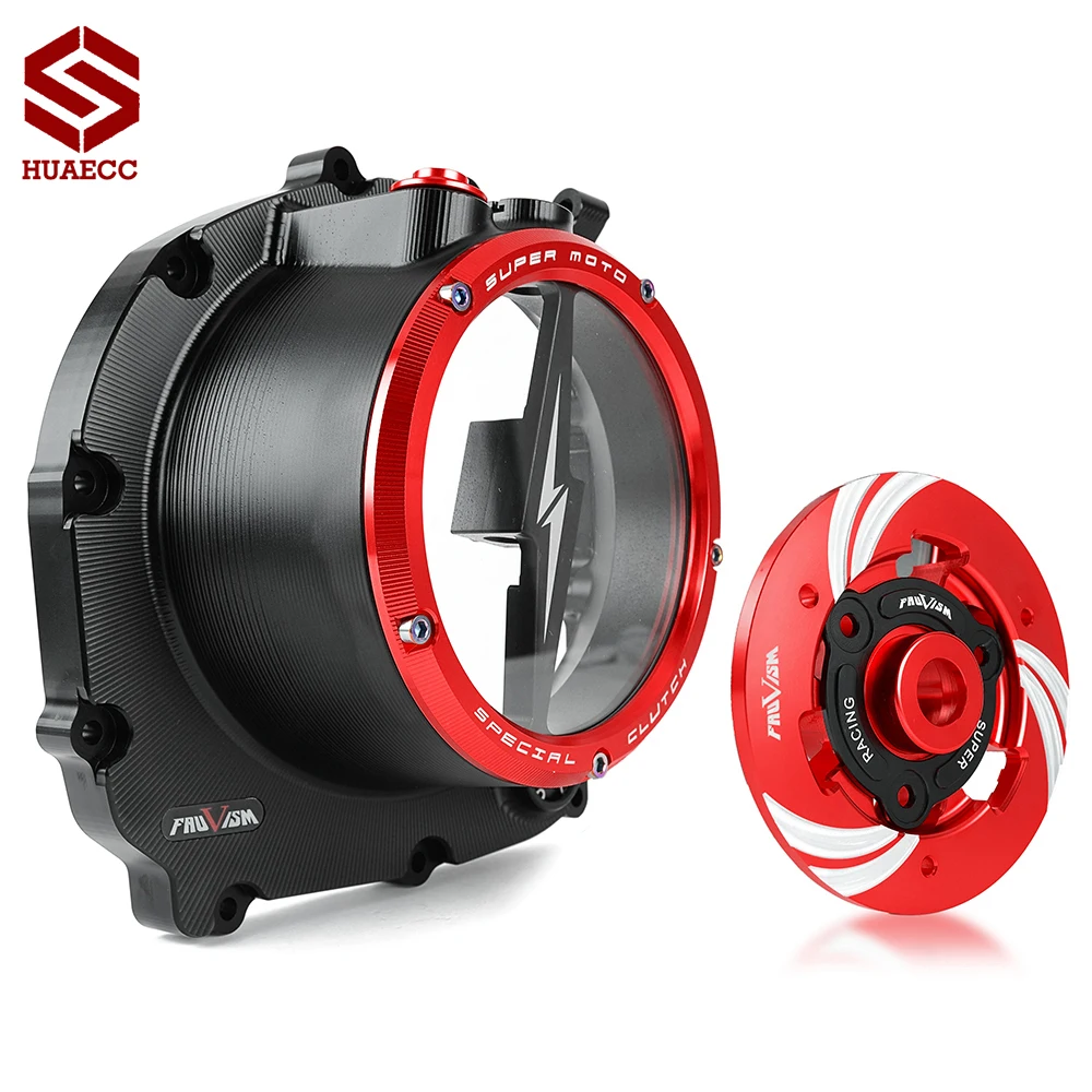 

For Kawasaki Z900 ZR900 2017-2023 CNC Clear Clutch Cover and Spring Retainer R for Kawasaki Z900RS 2018-2023