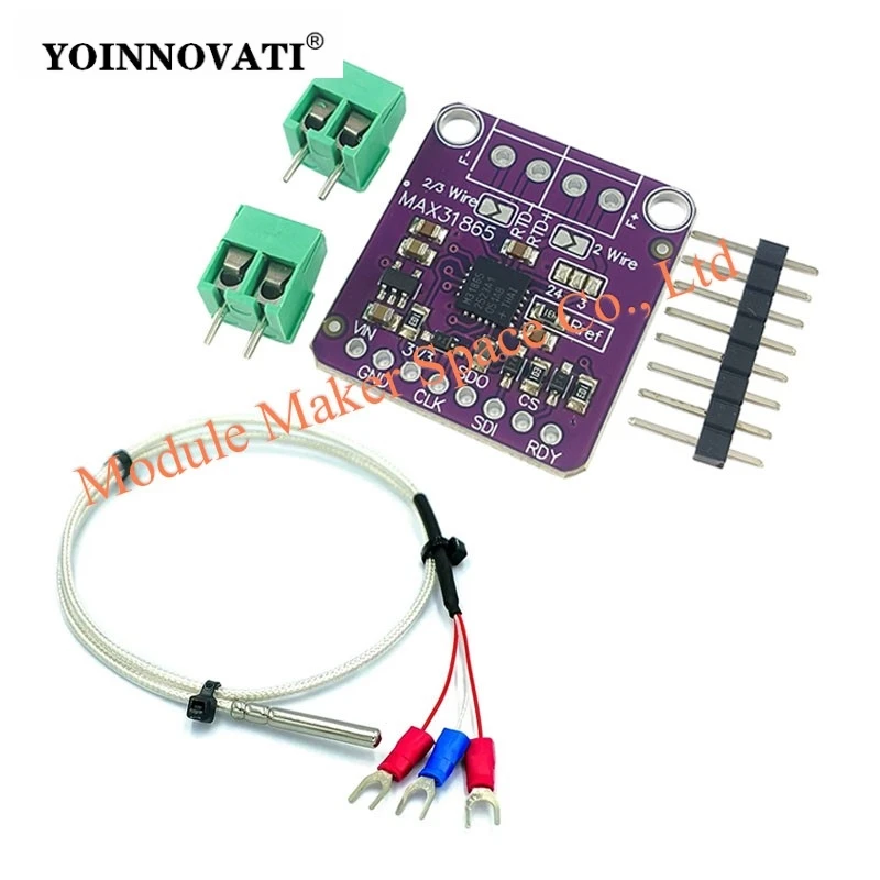 MAX31865 PT100 to PT1000 RTD-to-Digital Converter Board Temperature Thermocouple Sensor Amplifier Module 3.3V/5V for Arduino