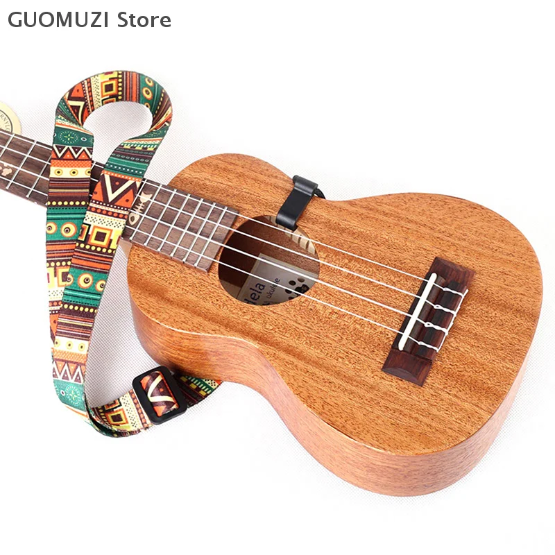 Correa de guitarra de estilo étnico Retro, correa de cuero ajustable para guitarra folclórica, guitarra eléctrica, bajo, ukelele, accesorios para guitarra