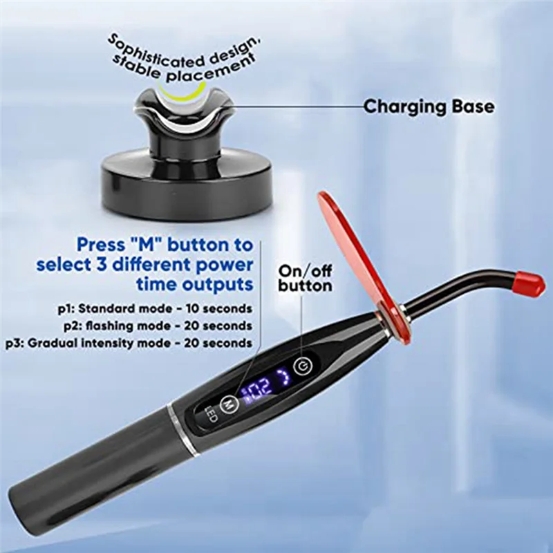 

1 PCS Adjustable LED Lamp Device Newest Rechargeable Kits For LED Curing Lighting Light Lamp US Plug-AT48
