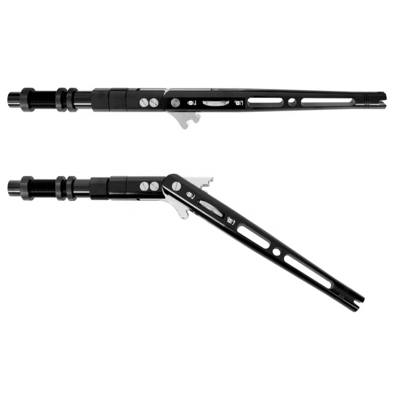 

Adjustable Aluminum Butt Trolling Rod Bent Big Game Pole Butt Fishing Rod Components Adjustable Bent Rod Butt