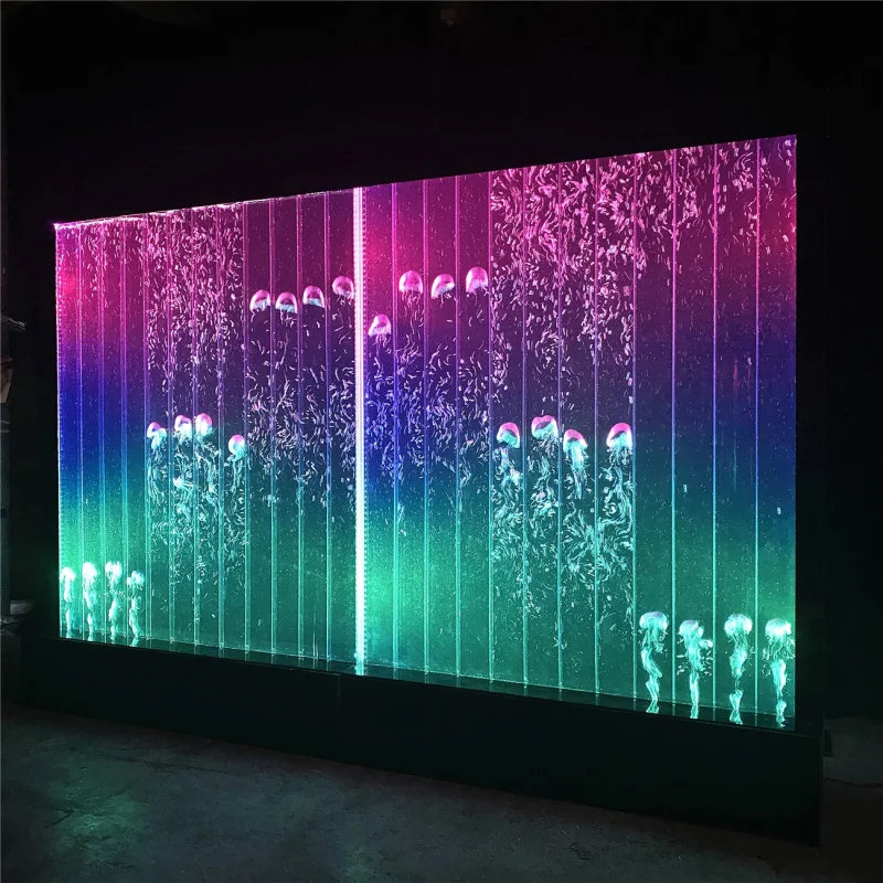 Panel akrylowy LED z efektem bąbelków do dekoracji wnętrz, programowalny.