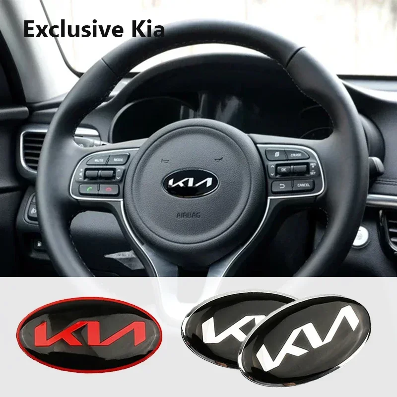 자동차/공구 로고 스티어링 휠 장식 스티커 액세서리 EV6 Sorento Niro Stinger Ceed C…