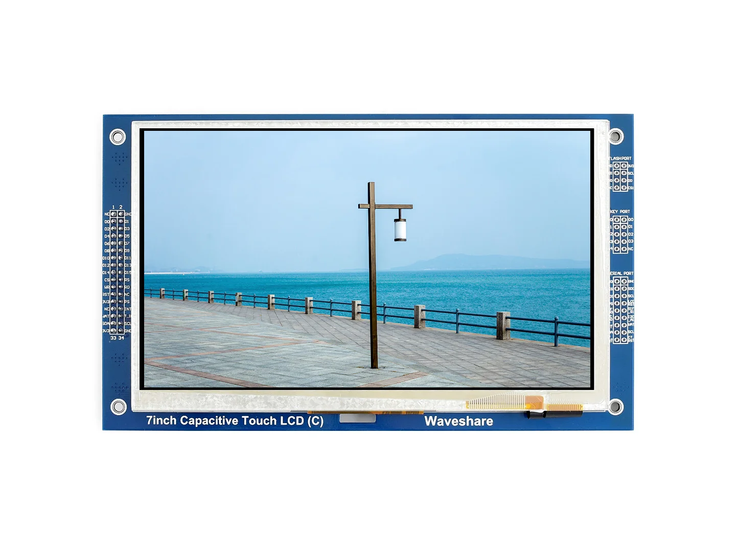 Imagem -04 - Waveshare-lcd Gráfico Multicolor c com Ecrã Táctil Capacitivo Gt911 Controlador Touch Ecrã Tft Ra8875 800x480