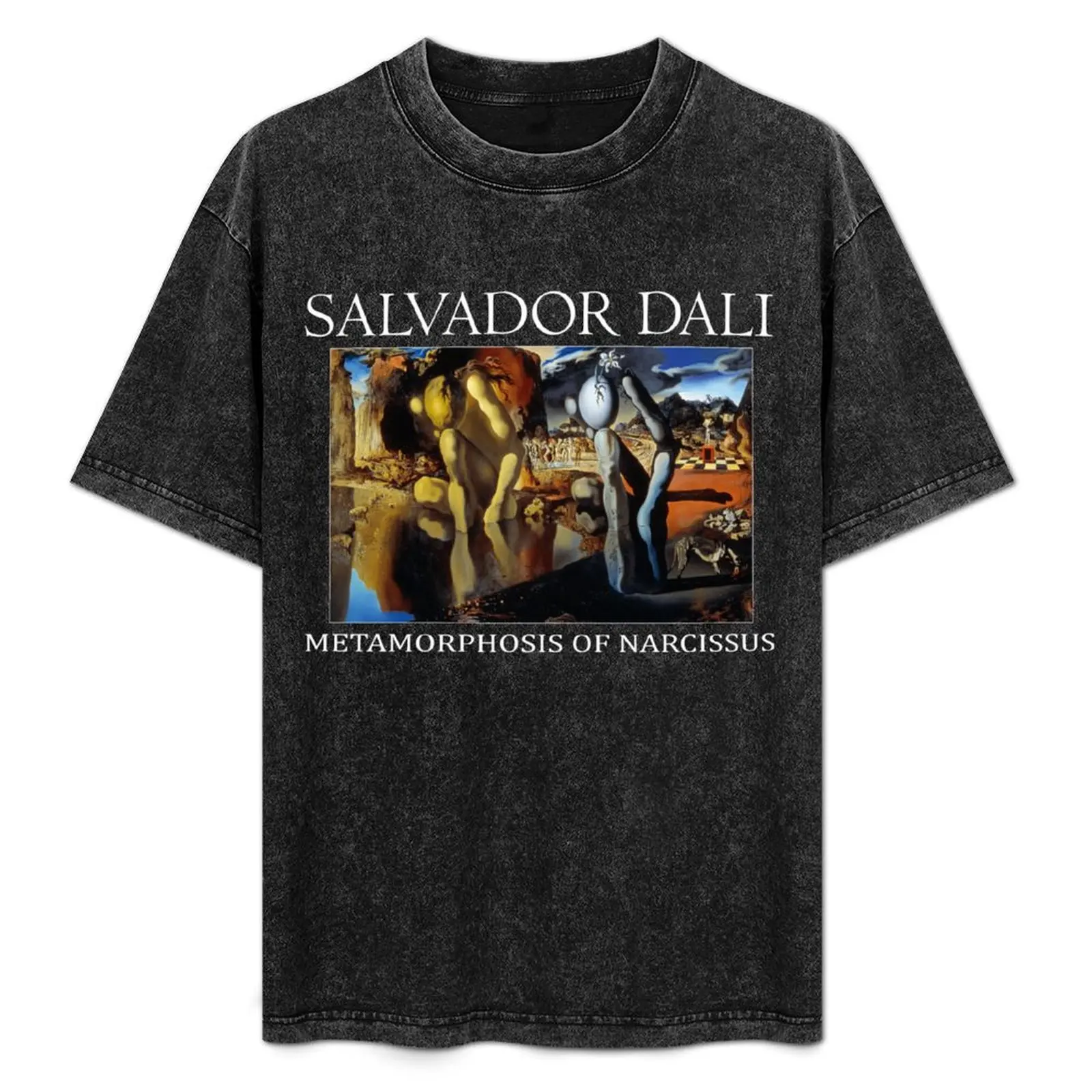 

Metamorphosis of Narcissus (Salvador Dalí) T-Shirt All Match Basic Short Sleeve Top
