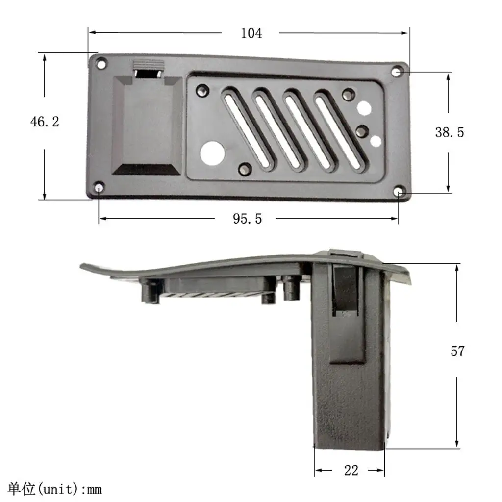 Acoustic Guitar Equalizer Piezo Pickup Cover 9V Battery Box for Classic Guitar Accessories and Upgrade