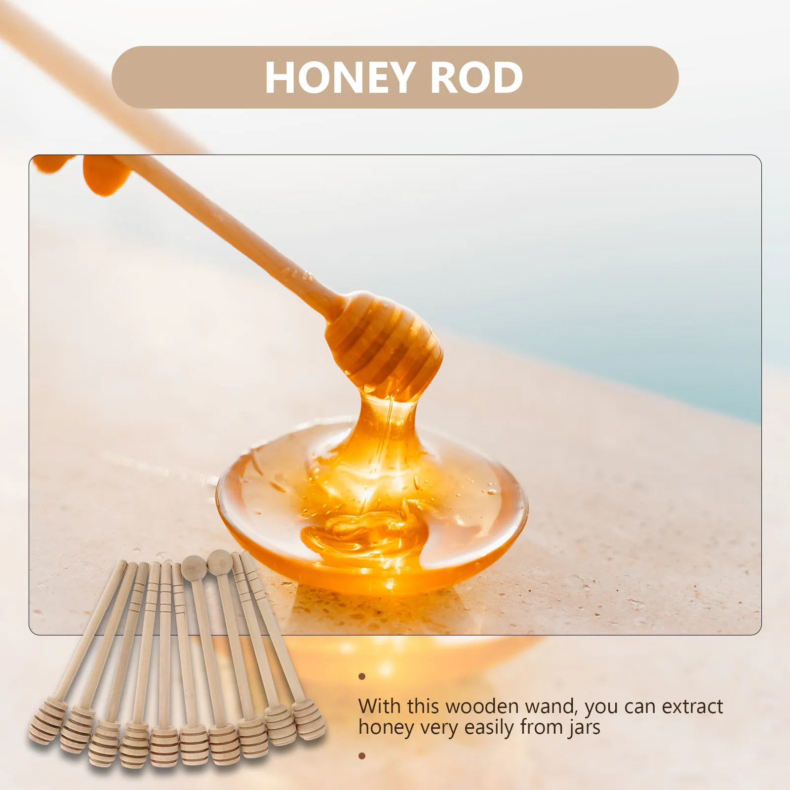 10Pcs Honey Wands W…