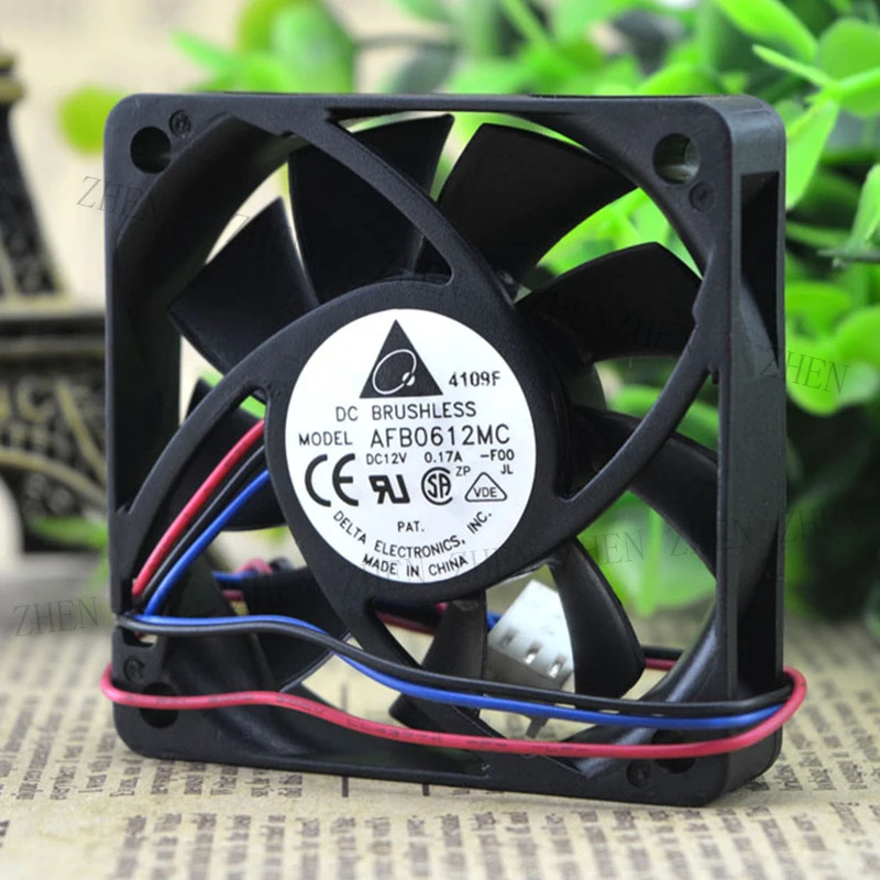S New FOR Delta AFB0612MC DC 12V 0.17A 60*15MM 6CM 3 PIN cooling fan#QW