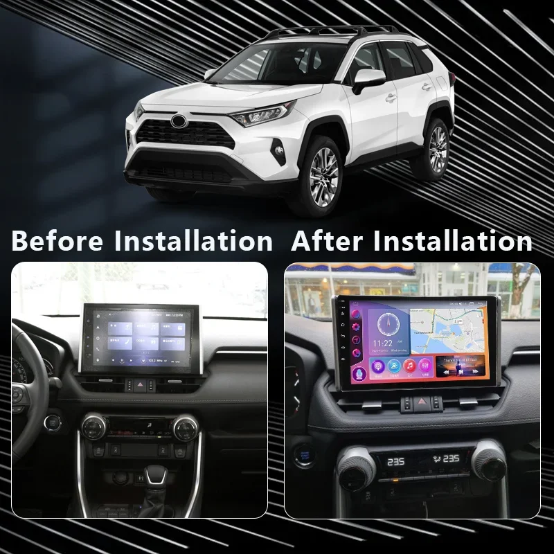 Car Radio For Toyota RAV4 5 XA50 2018 - 2023 Carplay Auto 4G+WIFI GPS Navigation Multimedia Video Player Stereo BT Android 13