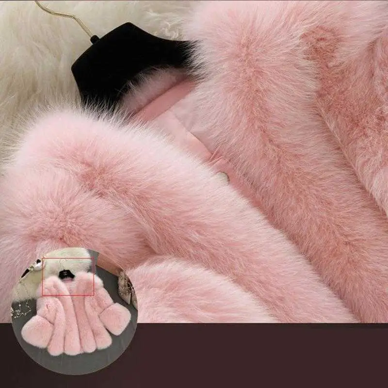 Fashion Artificial Fur Coat Women Girls Fluffy Faux Fur Short Thick Coats Jacket Furry Party Overcoat 2022 Winter Faux Fur Coat