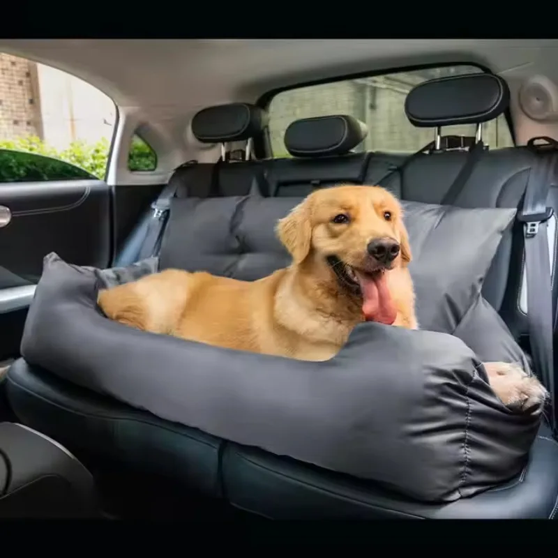 New Arrival Luxury Style Non-Slip Pet Dog Cat Car Seat Protector Foldable Cover For Cars SUVs Trucks For Outdoor Travel