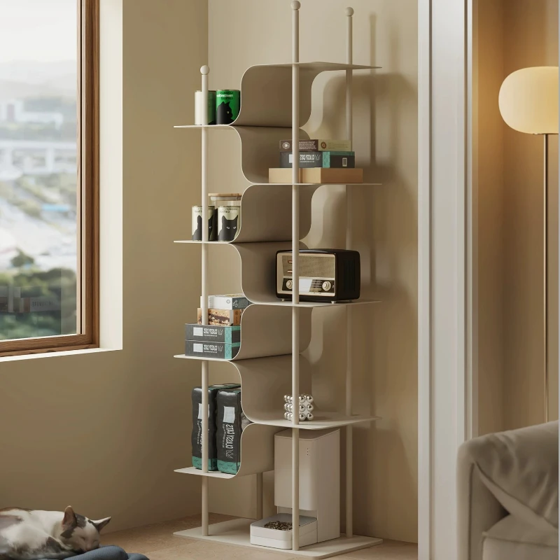 LLMM Modern Simple Living Room Floor-standing Storage Rack Bedroom Wall-Mounted Home Bookshelf