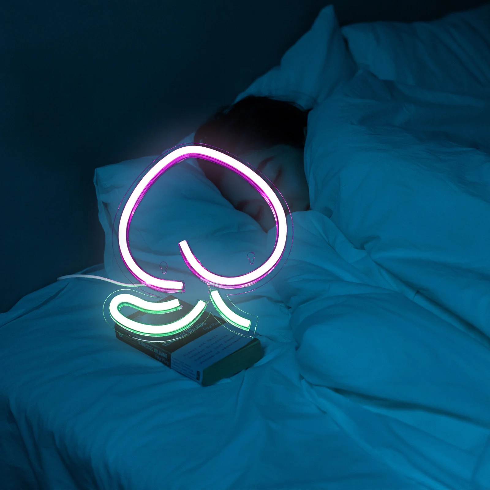 

1pc Peach Fruit Series Neon Night Light White Led Lamp For Home Decoration Party Layout Bedroom Atmosphere Decorative Lighting