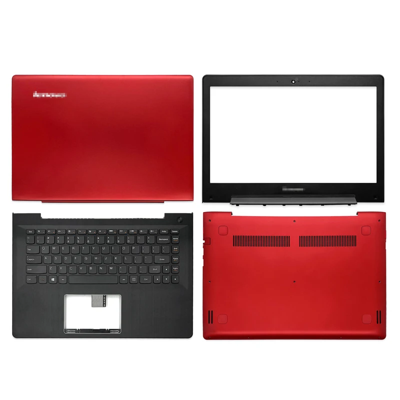 New For Lenovo S41 S41-70 S41-75 U41-70 300S-14ISK 500S-14ISK S41-35 Laptop LCD Back Cover/Front Bezel/Palmrest/Bottom Case Red