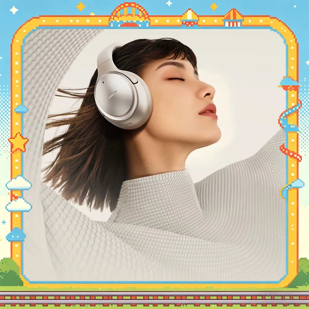 TONEMAY H30Max Wireless Headset LDAC HD Audio Decoding Esports Headset IMAX Theater Level Space Sound Effects Light Weight Gifts