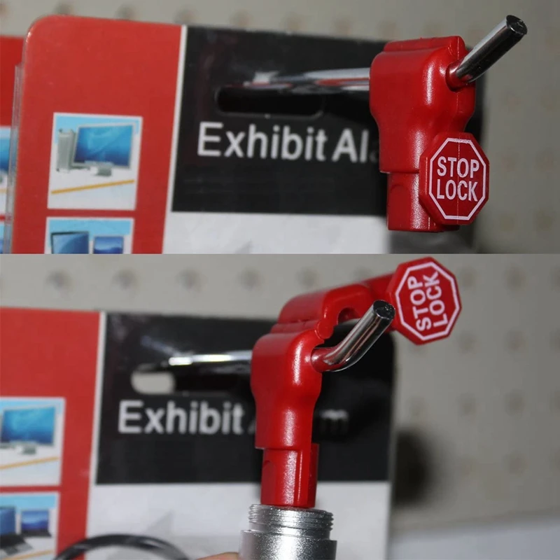 Peg Haak Lock Stop Lock 300 Stuks Plastic Rode Stop Lock Anti-Diefstal Lock Retail Pin Haak Veiligheidsdisplay Haak Slot