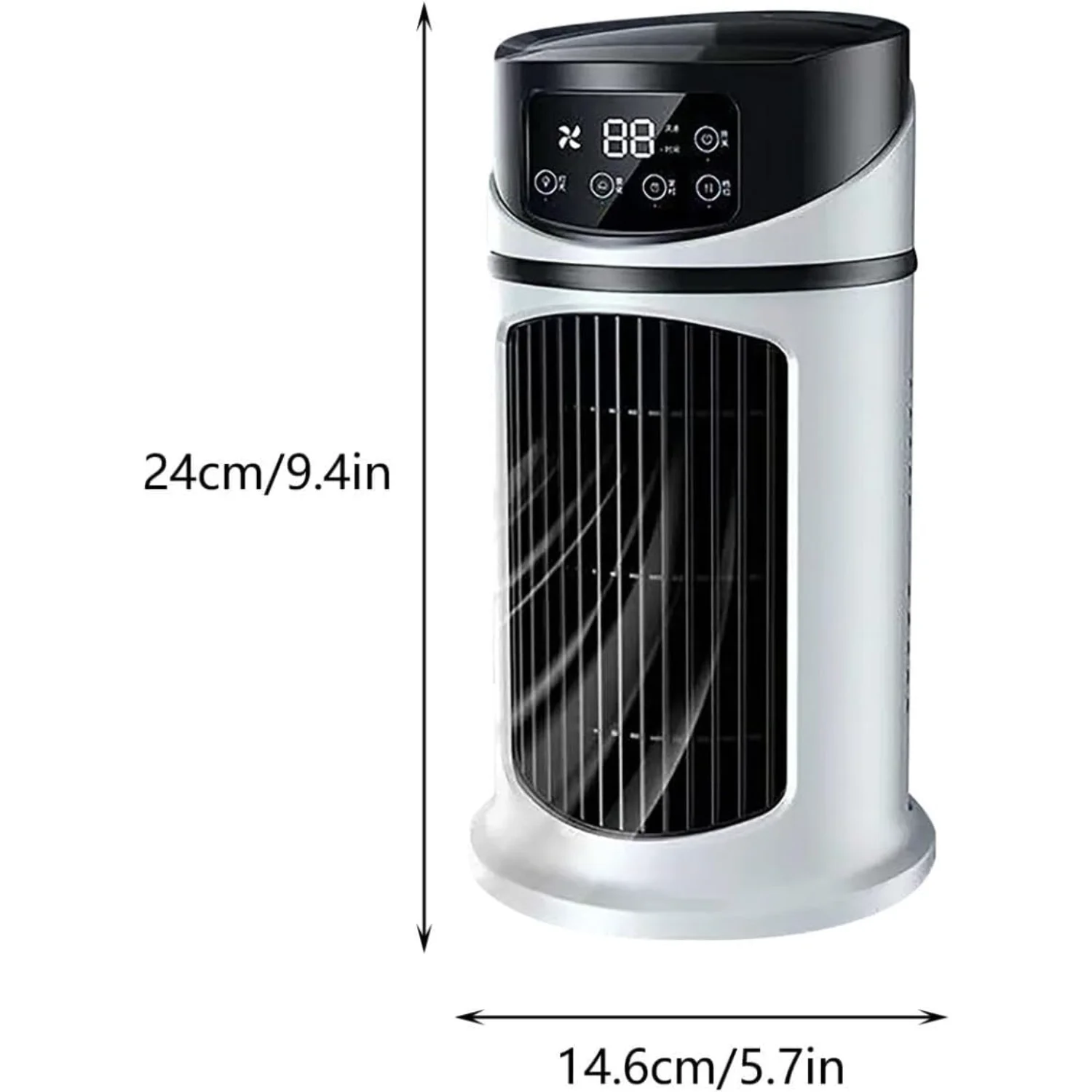 Кулер портативный вентилятор кондиционера, вентилятор увлажнения, персональный вентилятор, небольшой бесшумный настольный вентилятор, кондиционер USB с несколькими синхронизациями