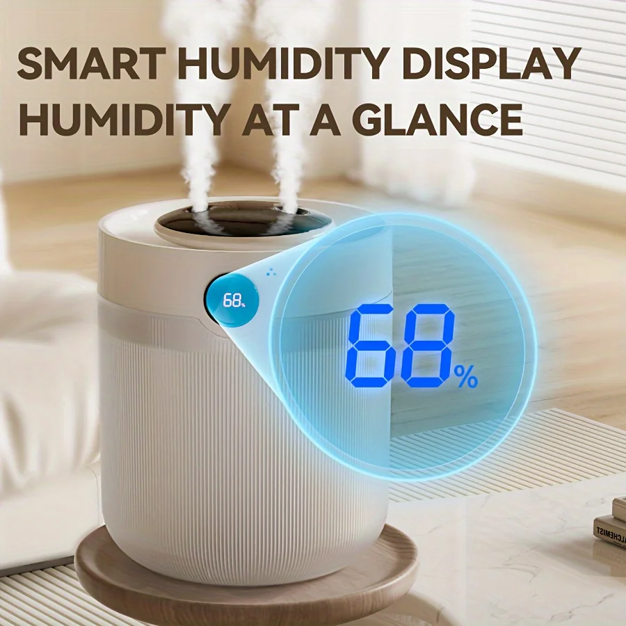 1pc, 이중 스프레이 가습기 대용량, 침실 거실 용 대형 안개 유형 자동 가습기