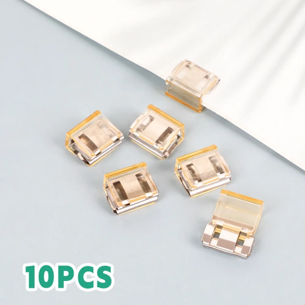 New Morandi Color Letter Paper Clip Transparent Multi-function Push Clip Plastic Test Paper File Folder School Office
