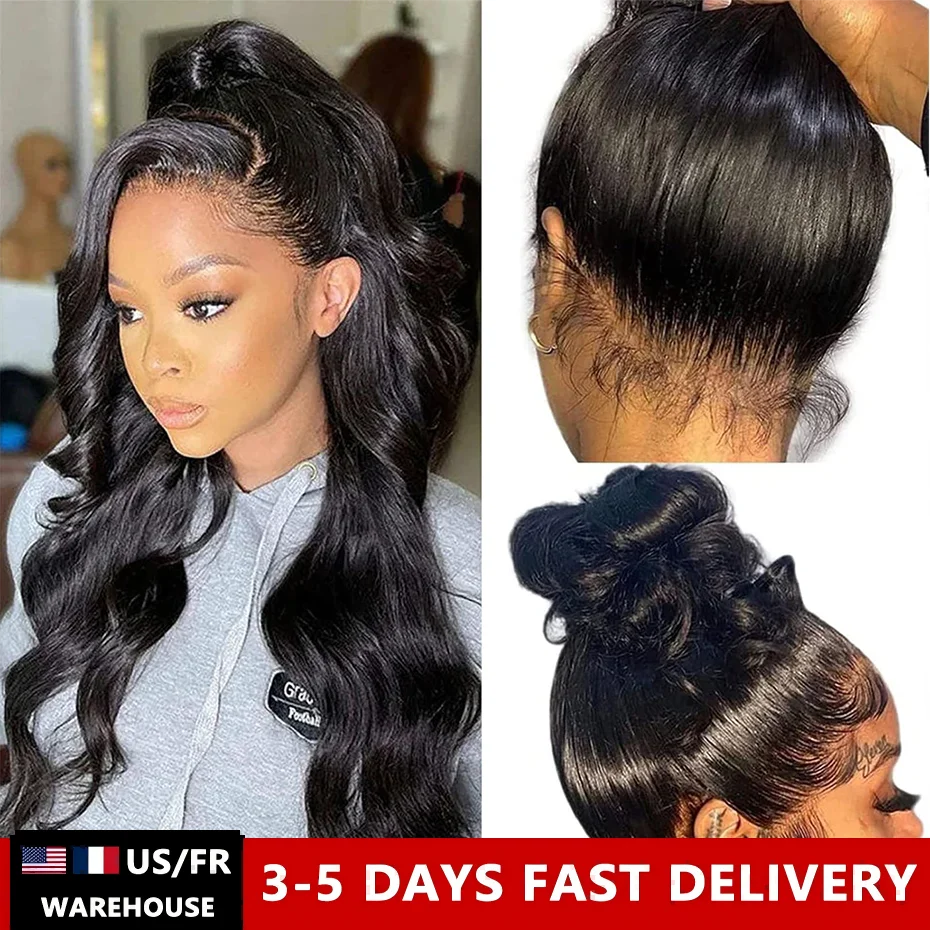 Wigs Human Hair Body Wave 13x4 13x6 HD Lace Frontal Curly Remy Hair Wig Brazilian 360 Full lace Front Human Hair For Women