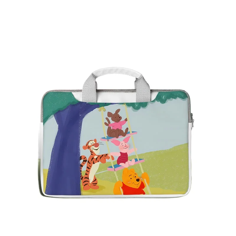 

Аниме Disney Stitch Винни-Пух, сумка для ноутбука, милый большой вместительный органайзер для планшета, мультяшная сумка для ноутбука 12, 13, 14, 15, 16 дюймов