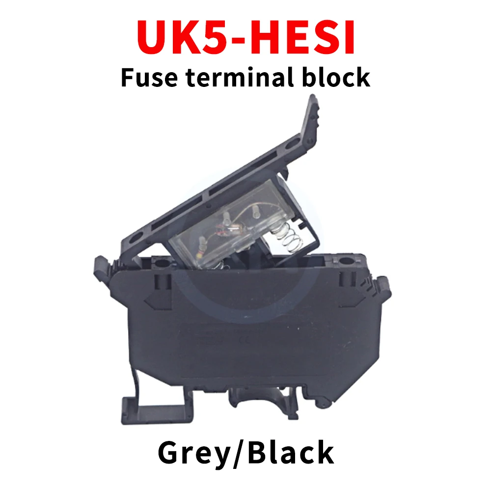 10 Pcs 4mm² UK5-HESI UK5RD Fuse Terminal Block With LED Indicator UK5HESI