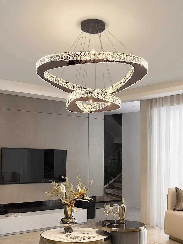 

Modern Home Decoration Chandelier Villa Living Room Pendant Light Luxury Dining Room Stair Chandeliers Lustre Ceiling Chandelier